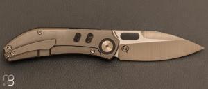  Couteau  " Chevron " par YAN Knives - Titane et lame en Magnacut
