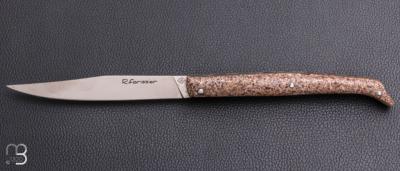 Couteau " Chiloé" pliant de Robin Forissier - Drèche de bière stabilisée et RWL34