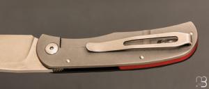   Couteau " Citizen full custom" par Sacha Thiel - G10 noir texturé et RWL34