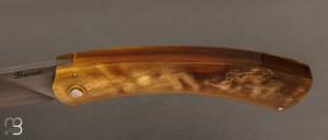 Couteau de poche Corse corne de bélier de Jean-Jacques Bernet