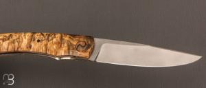    Couteau  "  Darno  " custom de Philippe Ricard - Erable négundo et N690