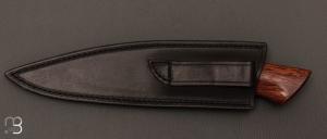 Couteau Droit  de Jean Paul Sire - Wacapou et lame forgée acier C130