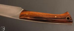  Couteau Droit "plate semelle" par Jean Paul SIRE - Bois de fer et C130