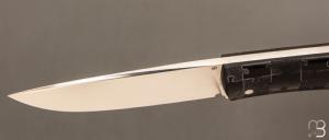 Couteau " Drop " custom lock-back par Raphaël Durand - G10 et RWL34