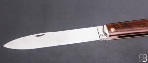   Couteau " Effilé"  par Adrien Vautrin - Micarta Vintage et 14c28n