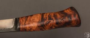  Couteau  "  F " droit de Frédéric Maschio - Racine de Châtaignier 