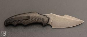   Couteau "Front-flipper custom " par Fabrice Delbart - Fibre de carbone et RWL34