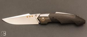  Couteau " Front-flipper " custom par Romain Lopez - Fibre de carbone "Sidecut" et RWL34