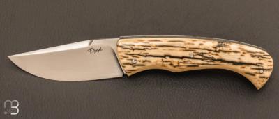  Couteau "  Furax " custom par Frédéric Augé - Mammouth stabilisé et 90mcv8