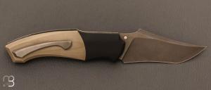  Couteau  «  Custom » liner lock G10 et D2 par Berthelemy Gabriel - La Forge Agab