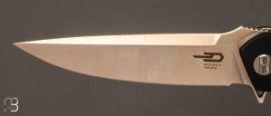 Couteau  "  Swordfish " liner-lock G10 noir/beige par Bestech Knives - BG03B