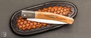   Couteau " Harpo " custom par Anthony Brochier - Ivoire de mammouth et RWL34