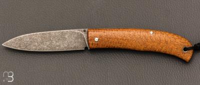 Couteau "  Hook  " custom par Raphaël Durand - Kevlar "Thunderstrike" et RWL-34