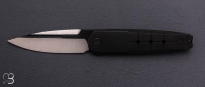    Couteau " Hull WE24046-1 - 025/200 " WE KNIFE - Blackwashed Titanium et Böhler M390