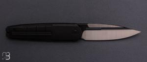    Couteau " Hull WE24046-1 - 025/200 " WE KNIFE - Blackwashed Titanium et Böhler M390