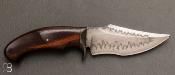  Couteau " Hunter " fixe par Jan Hafinec - Bois de fer et C105