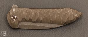 Couteau " Integral Druid Flipper  " par Peter Rassenti - Titane et M390