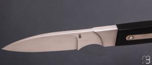   Couteau " Intégral " de V. Monteiro - Micarta et ATS-34