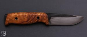   Couteau " L'Oliferne  " droit en frêne et 80CrV2 de Frédéric Maschio