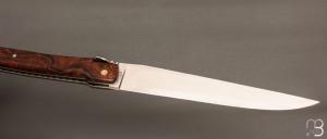    Couteau  "  Laguiole 18 cm " fait main par Jérôme Latreille - Ironwood et 14c28N