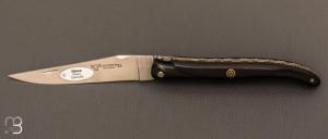   Couteau Laguiole en Aubrac 12 cm - Ebène plein manche