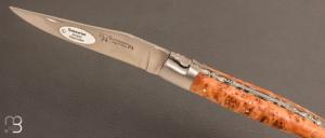 Couteau Laguiole en Aubrac Genévrier doubles platines