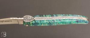    Couteau "Laguiole Primrose 12cm par Laguiole en Aubrac - Loupe de sureau