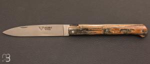Couteau " Laguiole droit " 13 cm par Laguiole en Aubrac  - Ivoire de mammouth