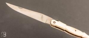 Couteau " Laguiole " custom de David Dauvillaire - Manche en os