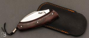    Couteau " Lardon  " custom par Frédéric Augé - Bois de fer et RWL-34