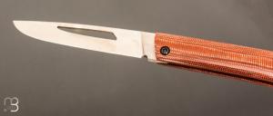   Couteau " Le 26 " par MTBlades Benjamin Thuillier - Micarta et lame en 14C28