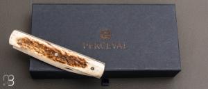 Couteau " Le Français " par Perceval - Bois de cerf