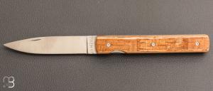 Couteau " Le Français "  par Atelier Perceval - Fût de chêne et 19C27