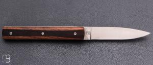   Couteau " Le Français " par Atelier Perceval - Noyer "Enfield" et 19C27