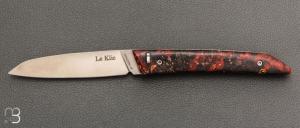   Couteau "Le Klic " par JP Hontanx - Loupe de sureau et 12c27N
