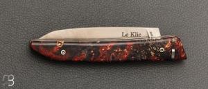  Couteau "Le Klic " par JP Hontanx - Loupe de sureau et 12c27N
