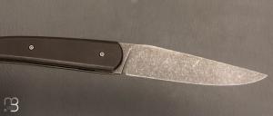  Couteau  "  Le Passager " de Pierre Thomas - Atelier Odae - Bronze noirci