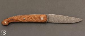    Couteau "Le Passager" de Pierre Thomas - Atelier Odae - Chêne brun microbillé