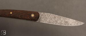    Couteau " Le Passager " de Pierre Thomas - Atelier Odae - Wengé microbillé