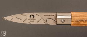  Couteau Le P’tit Coq " Virole-lock Paris 2024 " Chêne et lame Z40 C30