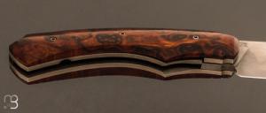 Couteau " Liner-Lock " custom par Rémi Bouin - Ironwood et C130