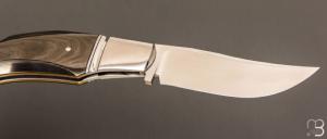 Couteau  "Lock-Back  " par Honoré Vilain - RWL34 et fibre de carbone