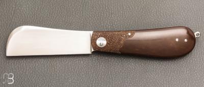    Couteau " London " pliant fait main par Bastien Toubhans - Atelier Beau Merle - Micarta et RWL34
