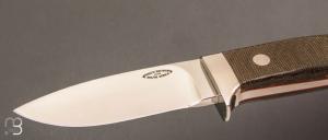  Couteau "Loveless 5'' Drop Point" par Shaun Bruwer - Micarta et N690