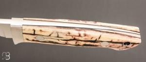    Couteau "Loveless 5'' Drop Point" par Shaun Bruwer - Ivoire de mammouth et N690