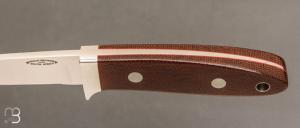   Couteau " Loveless Lamb Handled Bird " par Shaun Bruwer - Westinghouse micarta et RWL34