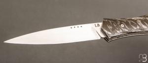  Couteau " Magna Pinna " fait main par Laraud Blade - Damas mosaïque et 14C28