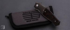    Couteau " Mayo Legacy " custom par Tashi Bharucha - Rag Micarta et lame en damas
