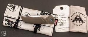 Couteau  " Mini Wyvern "  tactique custom frame-lock flipper par Walter Randolph