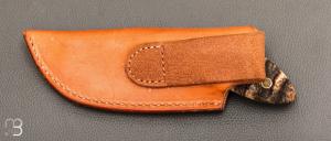   Couteau " Mini skinner " par Pete Forthofer - Corne de bélier